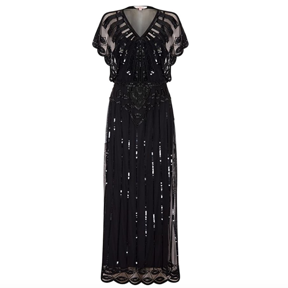 Angelina Maxi Flapper Dress